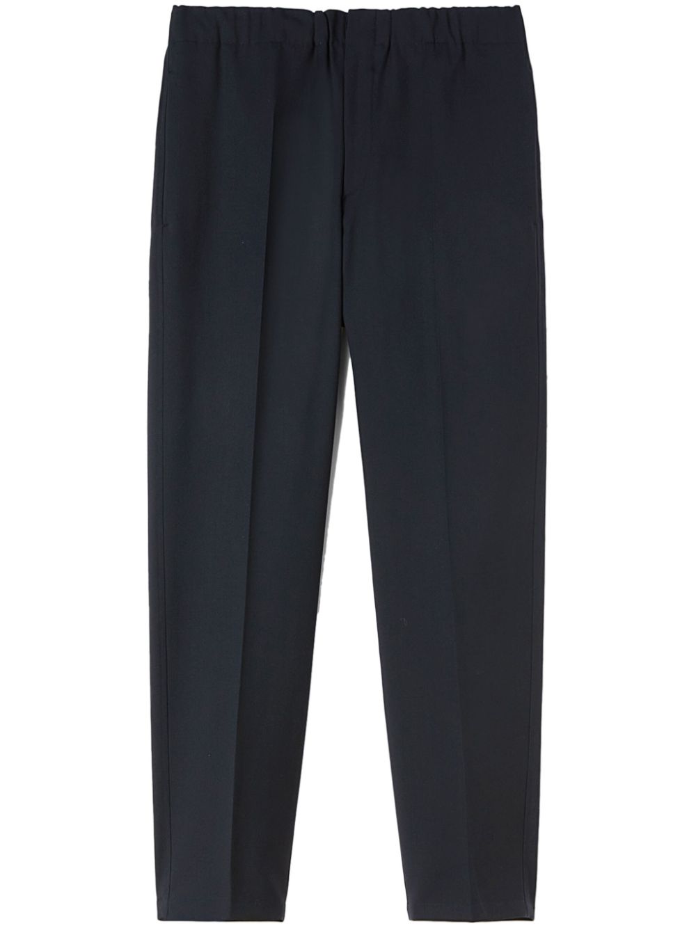 Men Tapered Pants Maison-Kitsune Jil Sander Wool Tapered Trousers Blue