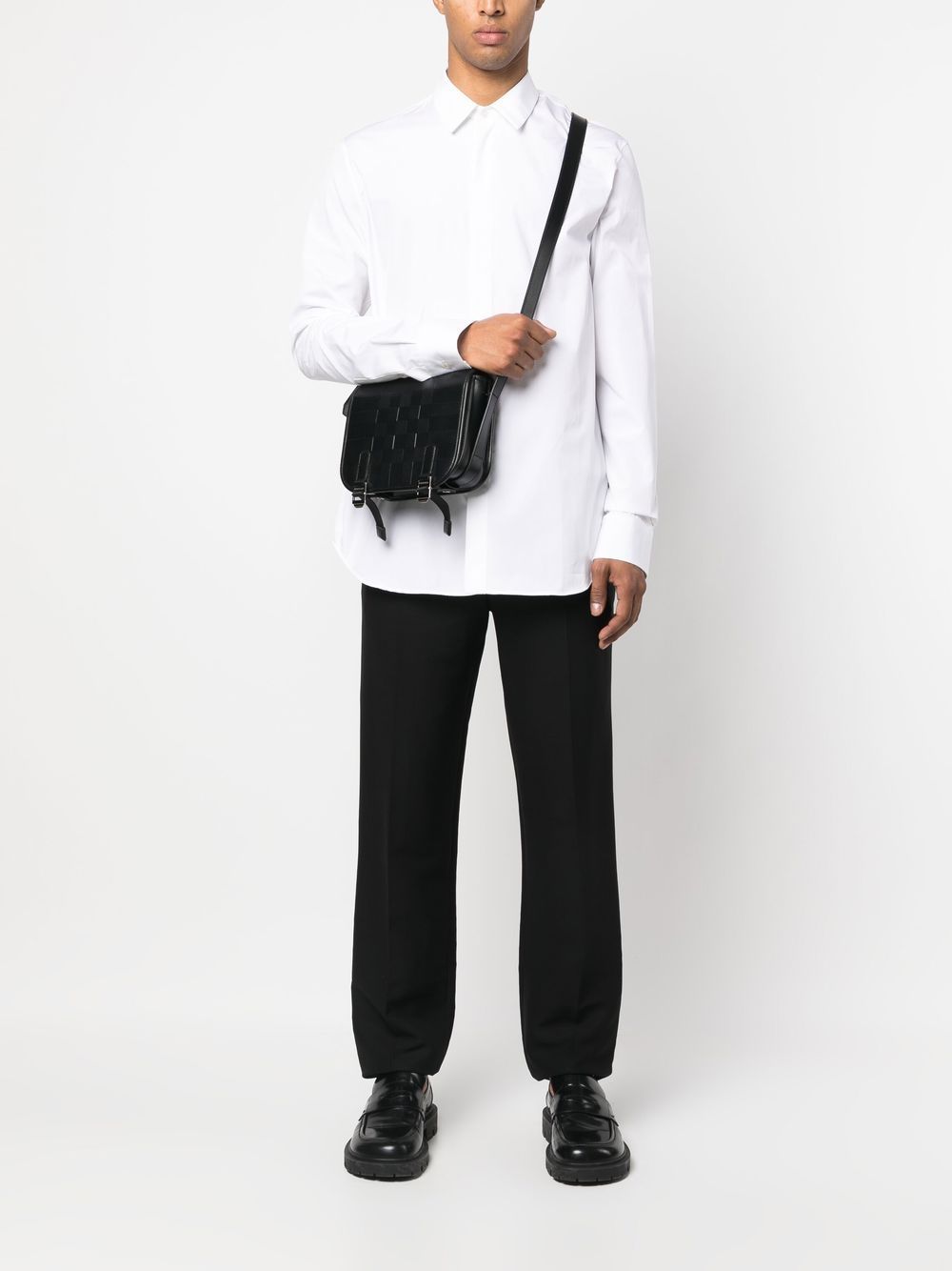 Jil Sander long-sleeve Poplin Shirt White Men Shirts Maison-Kitsune