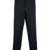 Jil Sander Cropped Tailored Trousers Blue Men Tailored Pants Maison-Kitsune