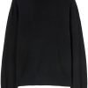 Men Knitted Sweaters Maison-Kitsune Jil Sander round-neck Cashmere Jumper Black