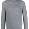 Jil Sander Roll Neck Knitted Sweater Grey Maison-Kitsune Men Knitted Sweaters