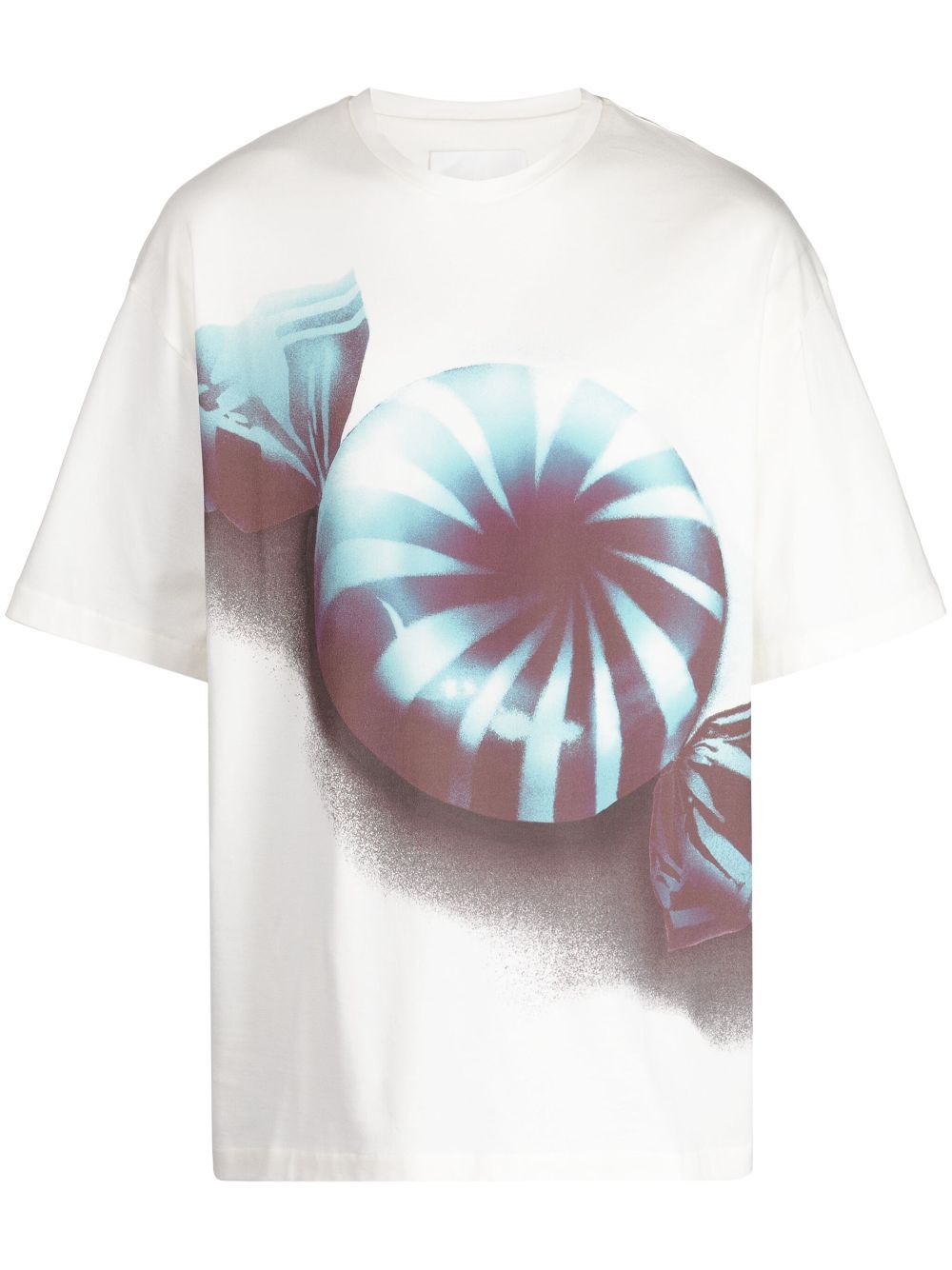 Men T-Shirts Maison-Kitsune Jil Sander graphic-print Cotton T-shirt White