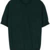 Maison-Kitsune Knitted Sweaters Men Jil Sander fine-knit Top Green