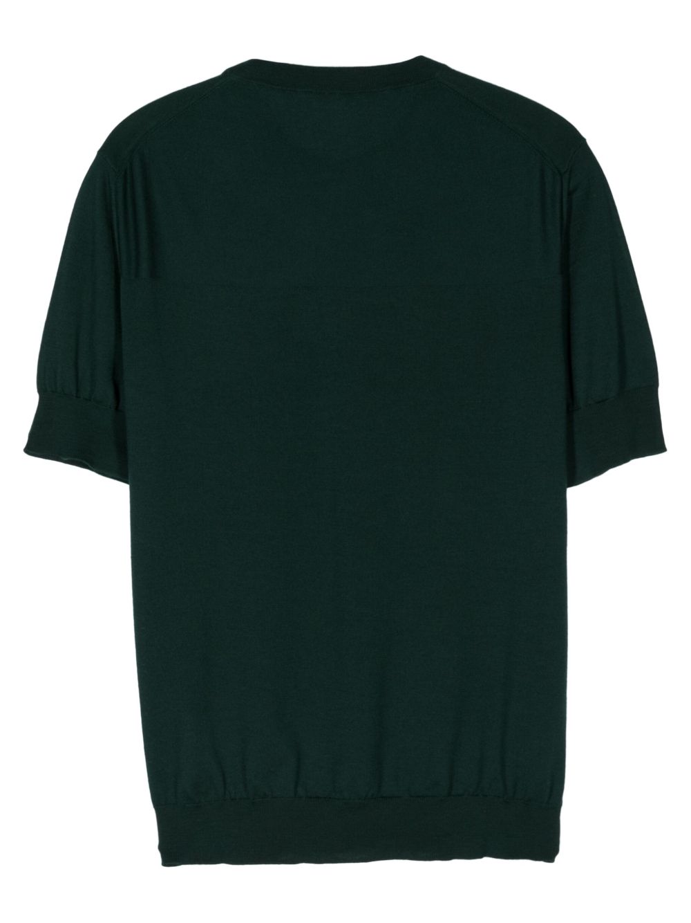 Maison-Kitsune Knitted Sweaters Men Jil Sander fine-knit Top Green
