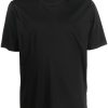 Maison-Kitsune Jil Sander short-sleeve Cotton T-shirt Black Men T-Shirts