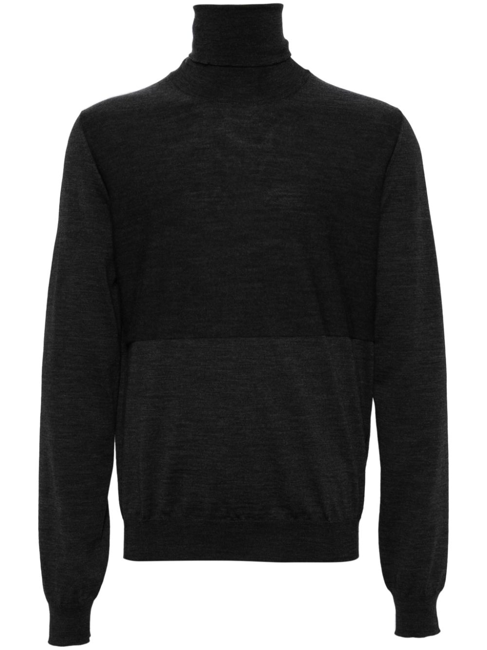 Men Knitted Sweaters Maison-Kitsune Jil Sander Merino Wool Jumper Grey
