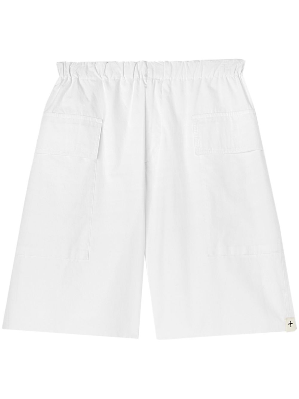 Maison-Kitsune Cargo Shorts Men Jil Sander Cotton Cargo Shorts White