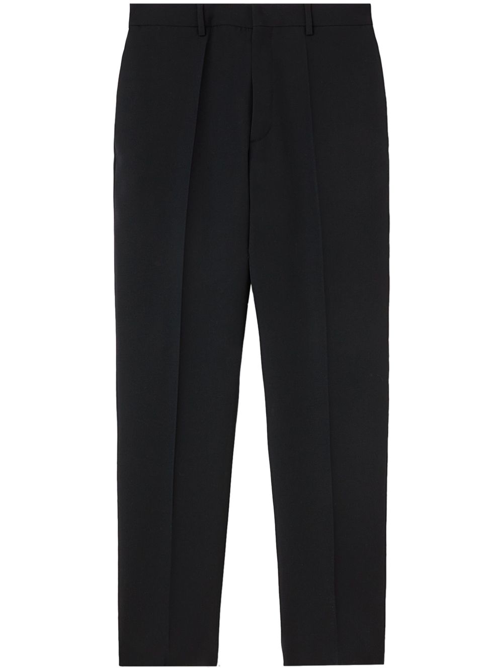 Men Tapered Pants Maison-Kitsune Jil Sander tapered-leg Wool Trousers Blue