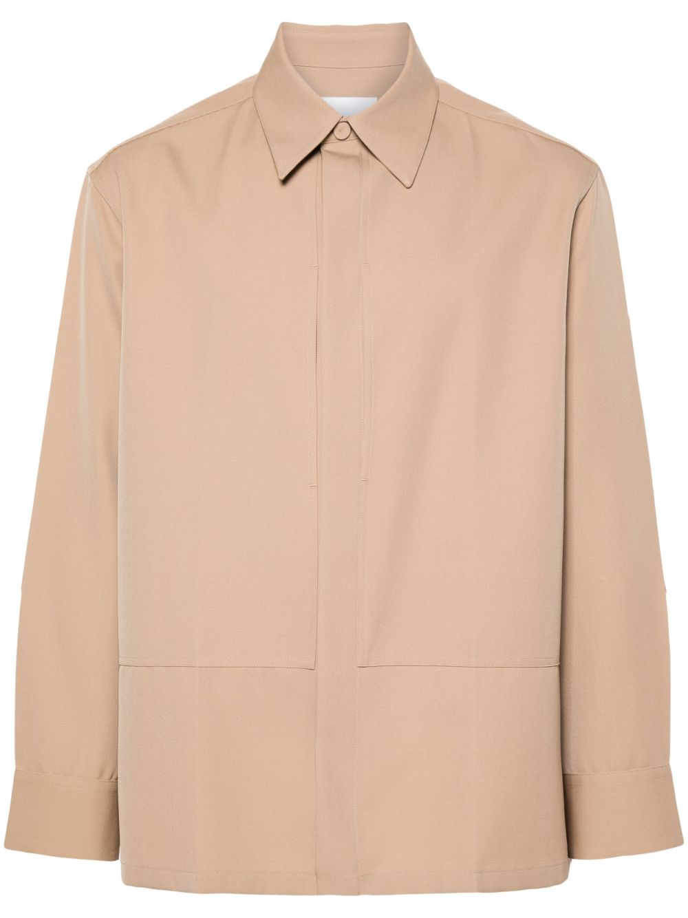 Men Shirts Maison-Kitsune Jil Sander pressed-crease Shirt Neutrals