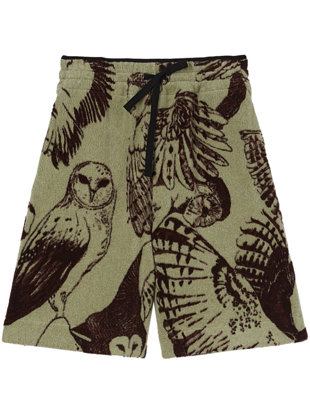 Men Bermuda Shorts Maison-Kitsune Jil Sander Jacquard Elasticated Shorts Green
