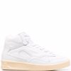 Jil Sander Basket Hi lace-up Sneakers White Maison-Kitsune Men Hi-Tops