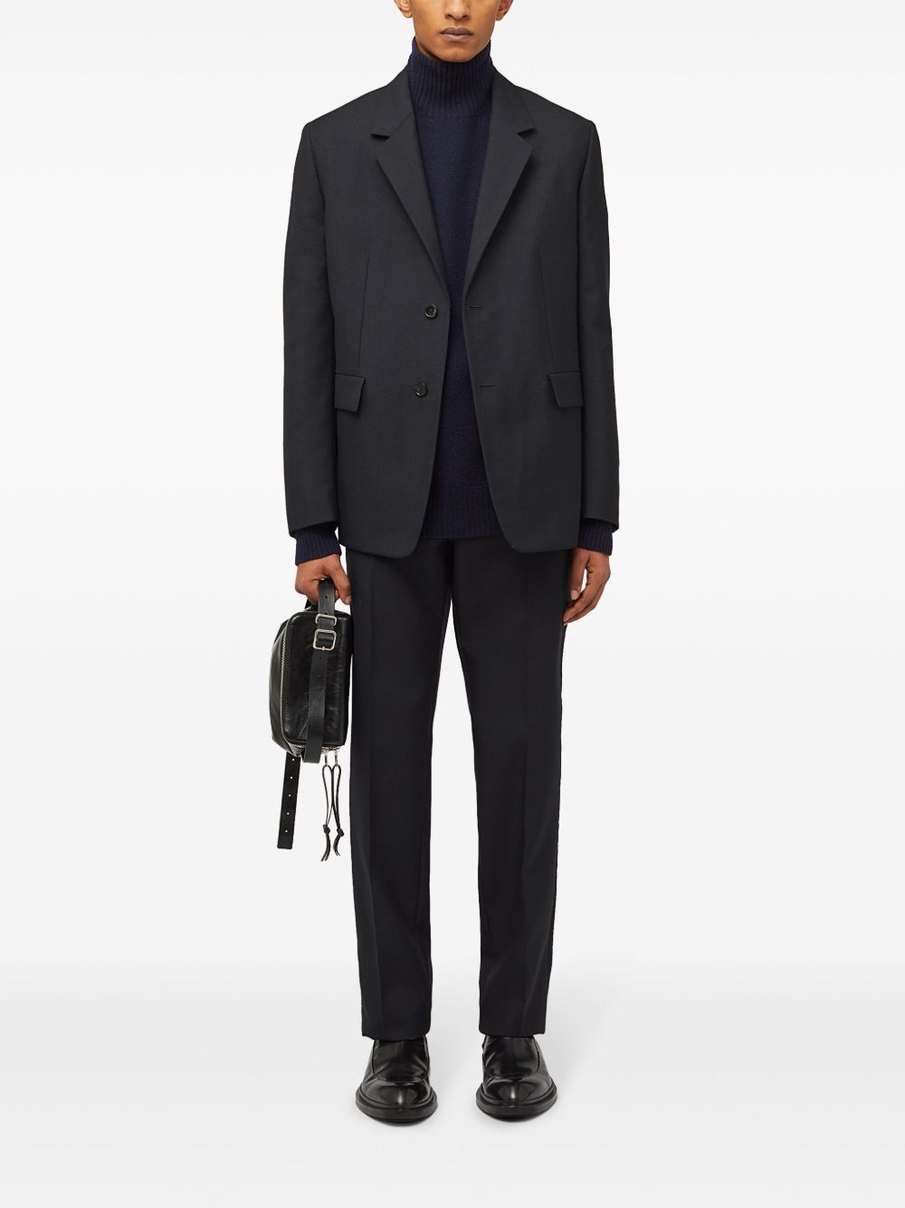 Maison-Kitsune Jil Sander straight-leg Tailored Trousers Blue Men Tailored Pants