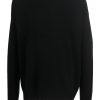 Jil Sander crew-neck Cashmere Jumper Black Maison-Kitsune Men Knitted Sweaters