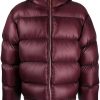 Maison-Kitsune Jil Sander Hooded Puffer Jacket Red Men Down Jackets