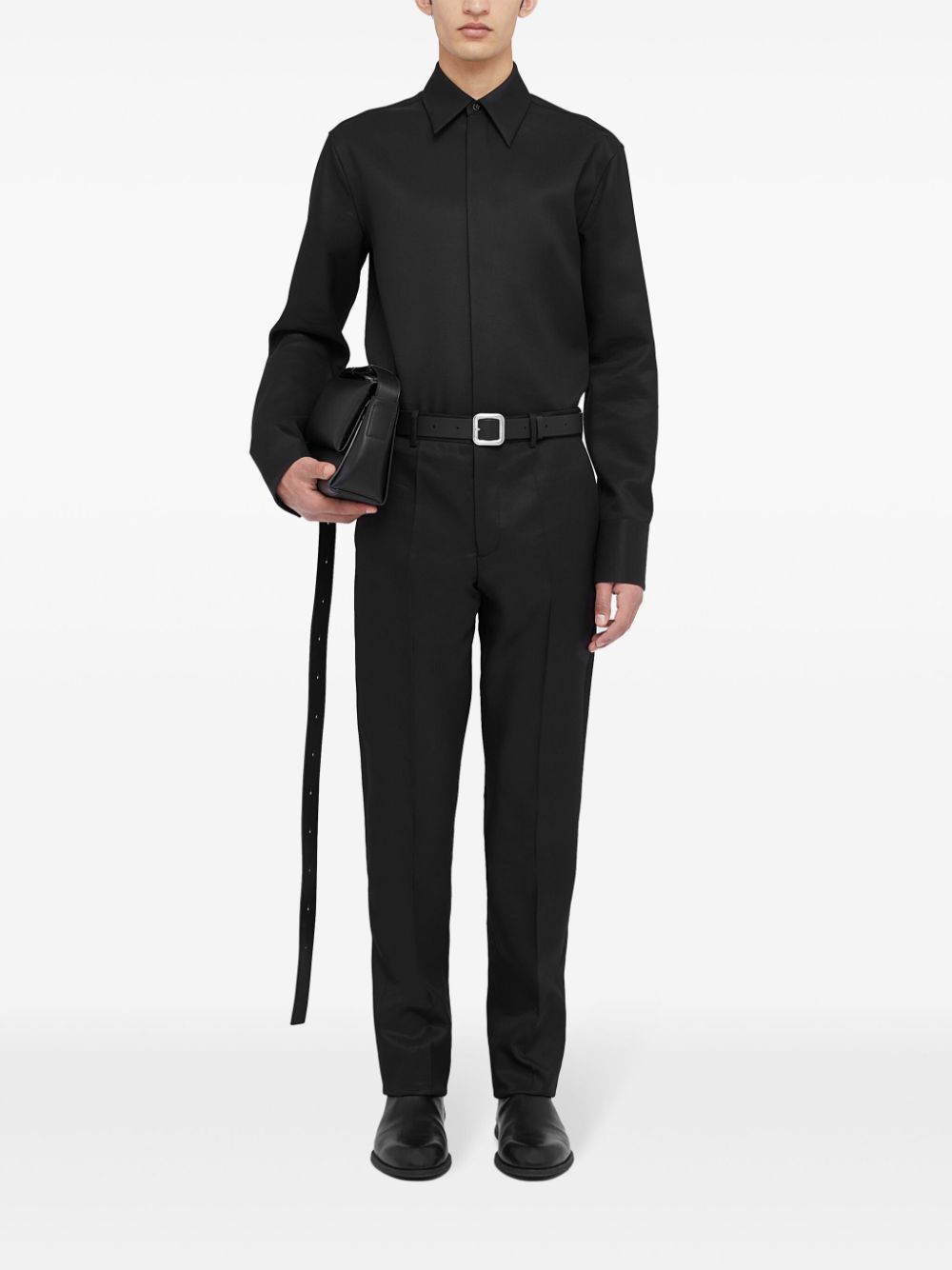 Jil Sander Tailored Trousers Black Maison-Kitsune Men Tailored Pants