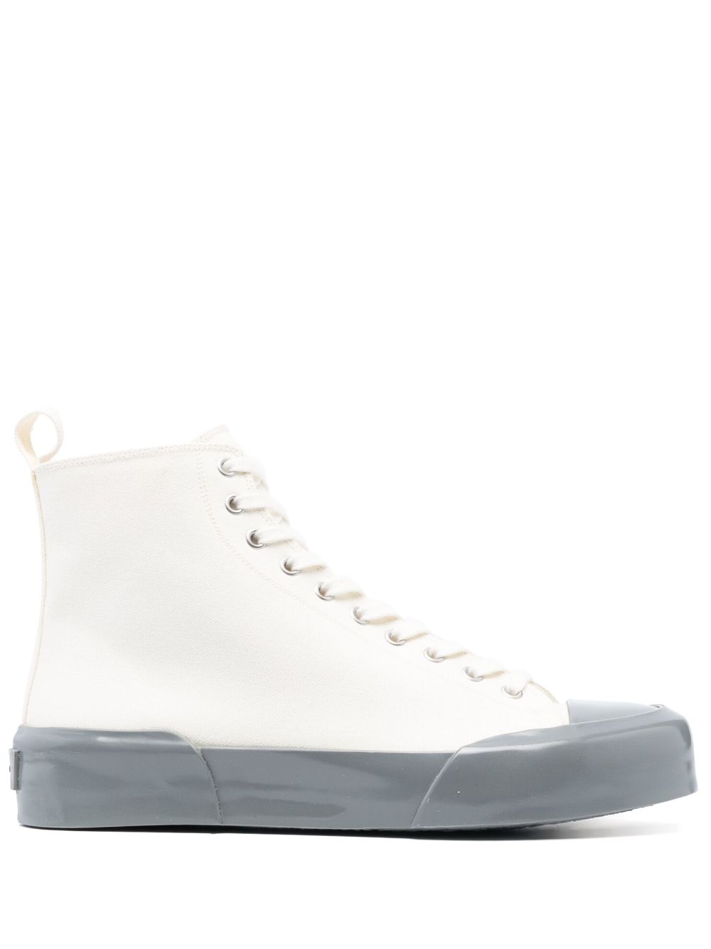 Jil Sander Canvas high-top Sneakers White Men Hi-Tops Maison-Kitsune