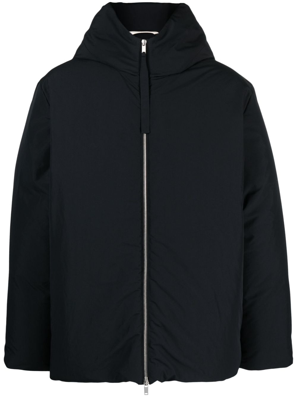 Jil Sander stand-up Collar padded-design Jacket Black Men Down Jackets Maison-Kitsune