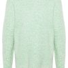 Maison-Kitsune Jil Sander marl-knit Wool Blend Jumper Green Men Knitted Sweaters