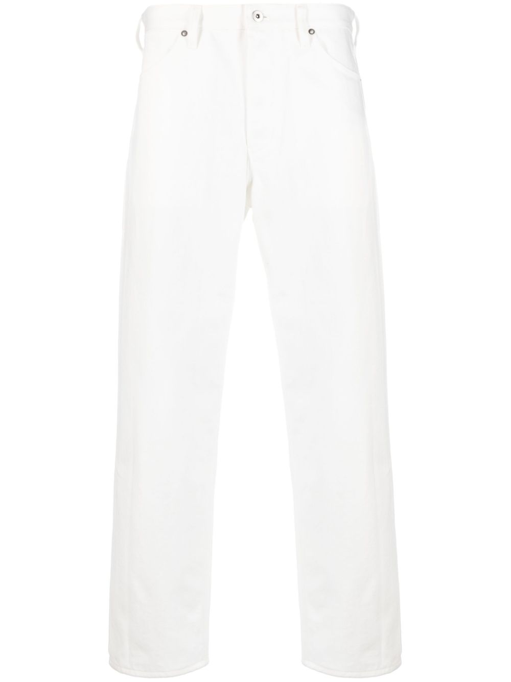 Maison-Kitsune Jil Sander straight-leg Cotton Jeans White Men Regular & Straight-Leg Jeans