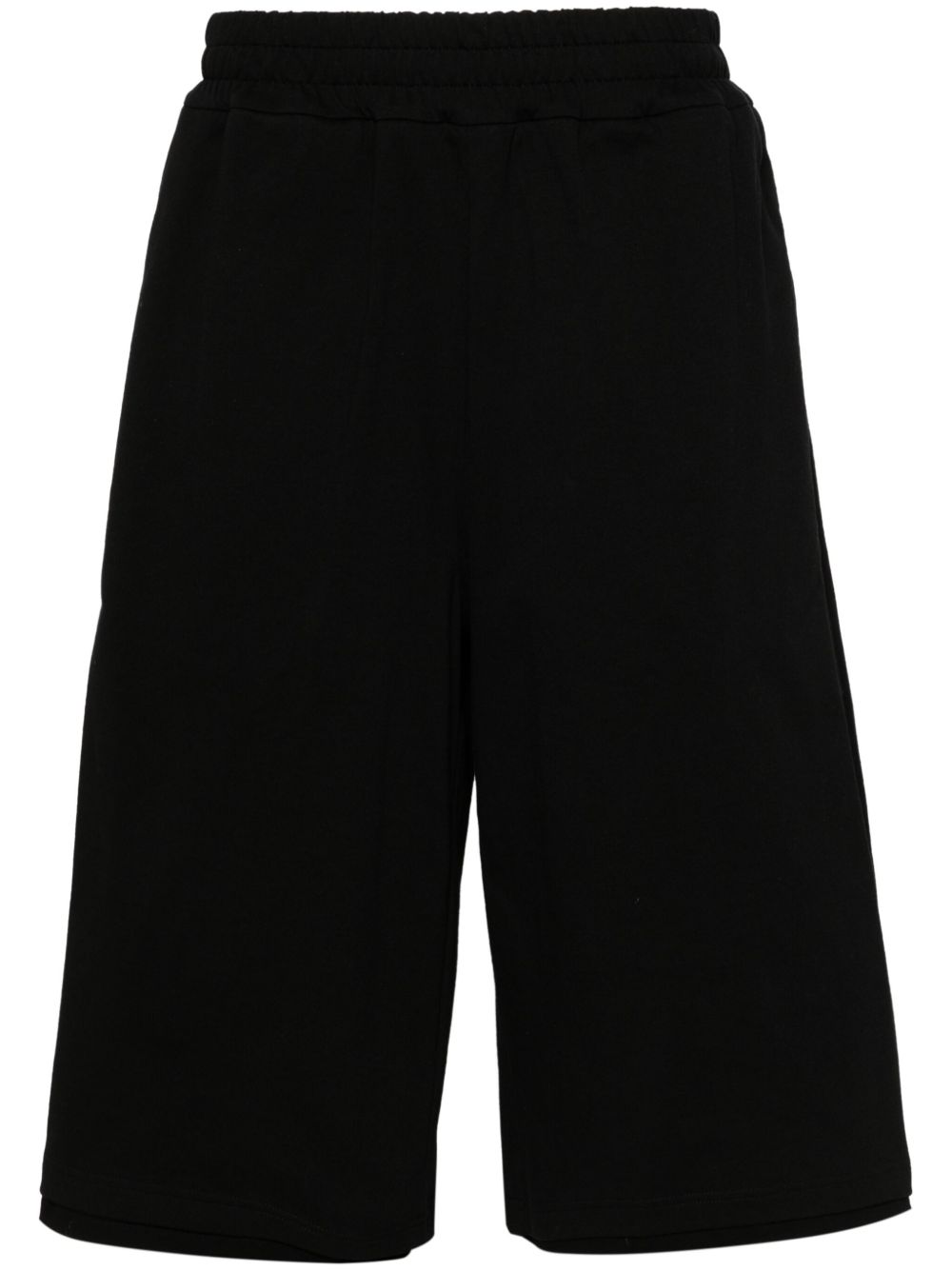 Men Bermuda Shorts Maison-Kitsune Jil Sander Layered knee-length Shorts Black