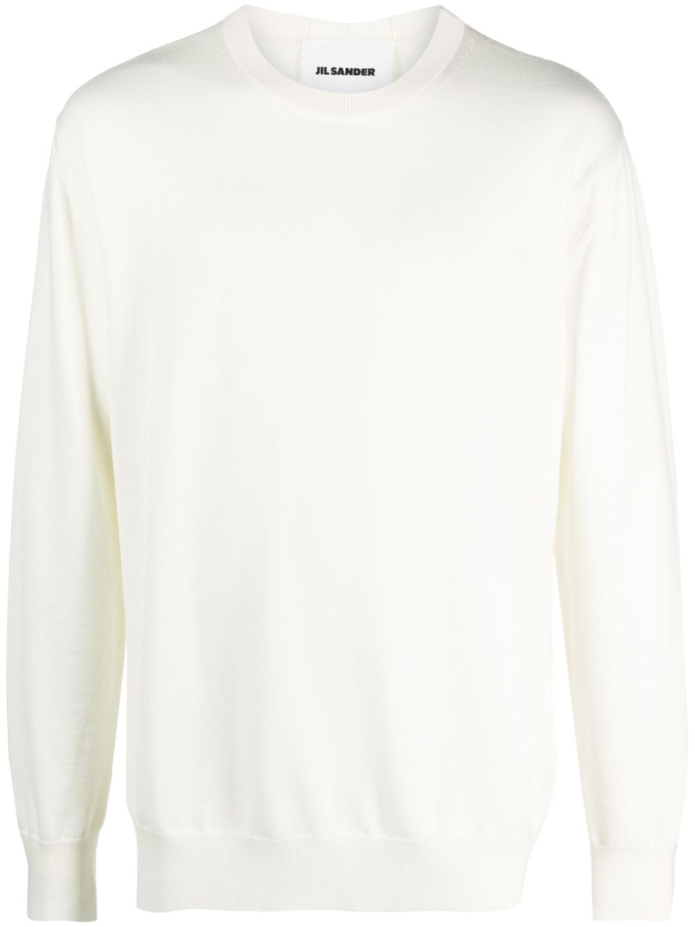 Maison-Kitsune Jil Sander crew-neck Wool Jumper Neutrals Men Knitted Sweaters