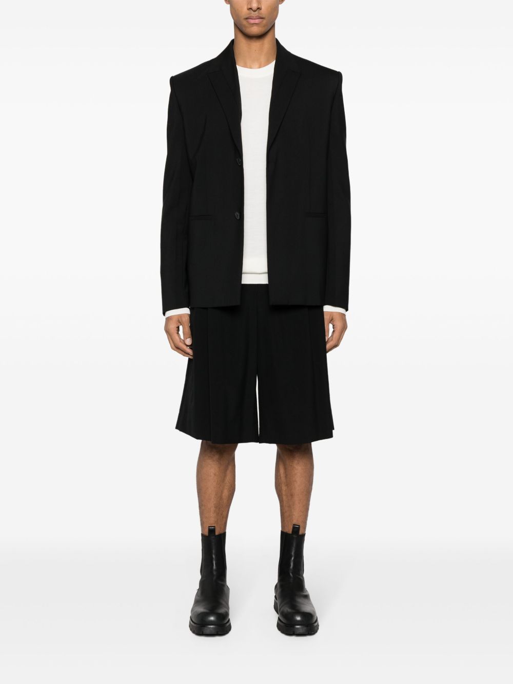 Maison-Kitsune Jil Sander crew-neck Wool Jumper Neutrals Men Knitted Sweaters
