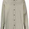 Maison-Kitsune Shirts Men Jil Sander long-sleeve Cotton Shirt Green