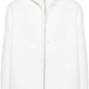 Maison-Kitsune Hooded Jackets Men Jil Sander Hooded cotton-blend Jacket White