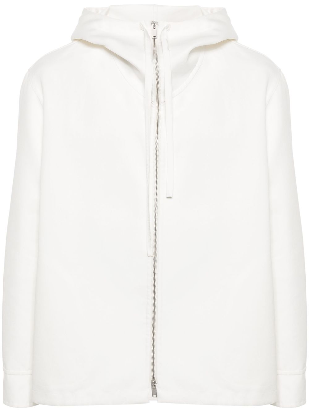 Maison-Kitsune Hooded Jackets Men Jil Sander Hooded cotton-blend Jacket White