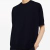 Men T-Shirts Maison-Kitsune Jil Sander round-neck Wool T-shirt Blue