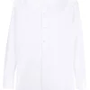 Maison-Kitsune Jil Sander long-sleeve Cotton Shirt White Men Shirts