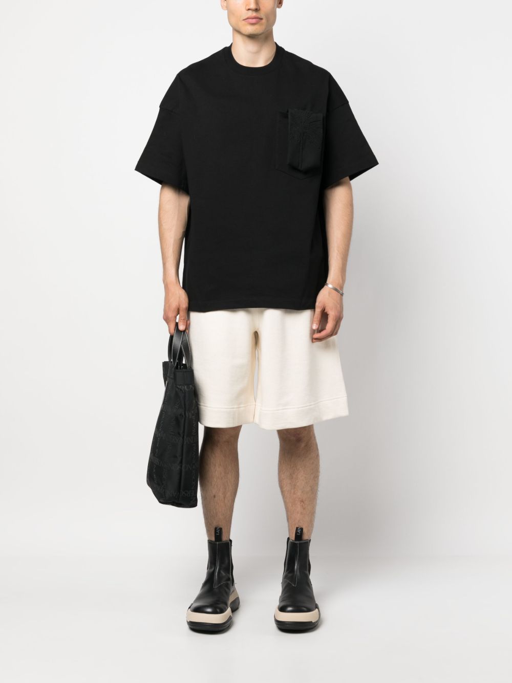 Maison-Kitsune Jil Sander drawstring-waist Track Pant Neutrals Men Track & Running Shorts