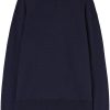 Men Knitted Sweaters Maison-Kitsune Jil Sander fine-knit Wool Jumper Blue