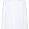 Maison-Kitsune Shirts Men Jil Sander long-sleeve Organic Cotton Shirt White