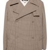 Maison-Kitsune Jil Sander Checked Wool Blazer Brown Men Blazers