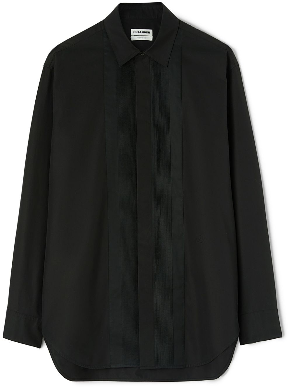 Maison-Kitsune Jil Sander Wednesday P.M. Cotton Shirt Black Men Shirts