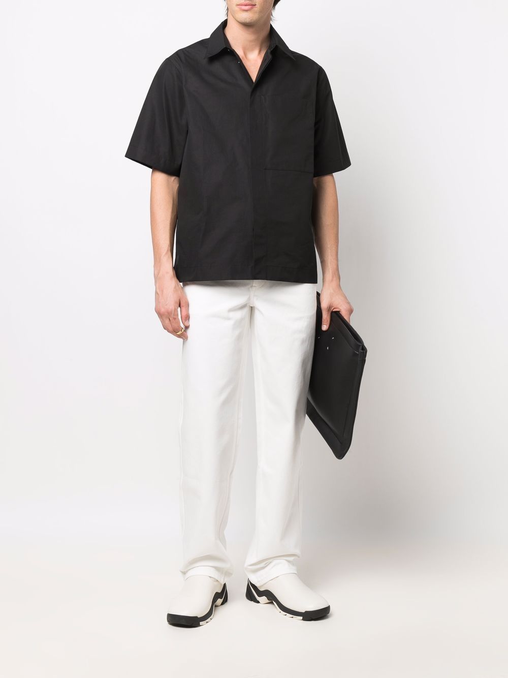 Maison-Kitsune Regular & Straight-Leg Jeans Men Jil Sander high-rise straight-leg Trousers White
