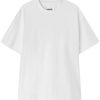 Men T-Shirts Maison-Kitsune Jil Sander crew-neck stretch-cotton T-shirt White