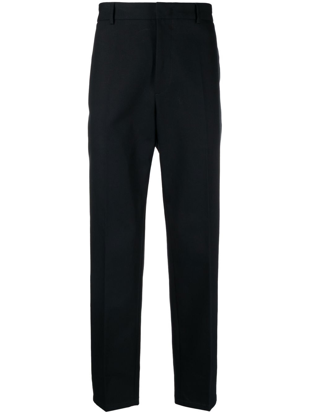Maison-Kitsune Jil Sander tailored-cut Cotton Trousers Blue Men Tailored Pants
