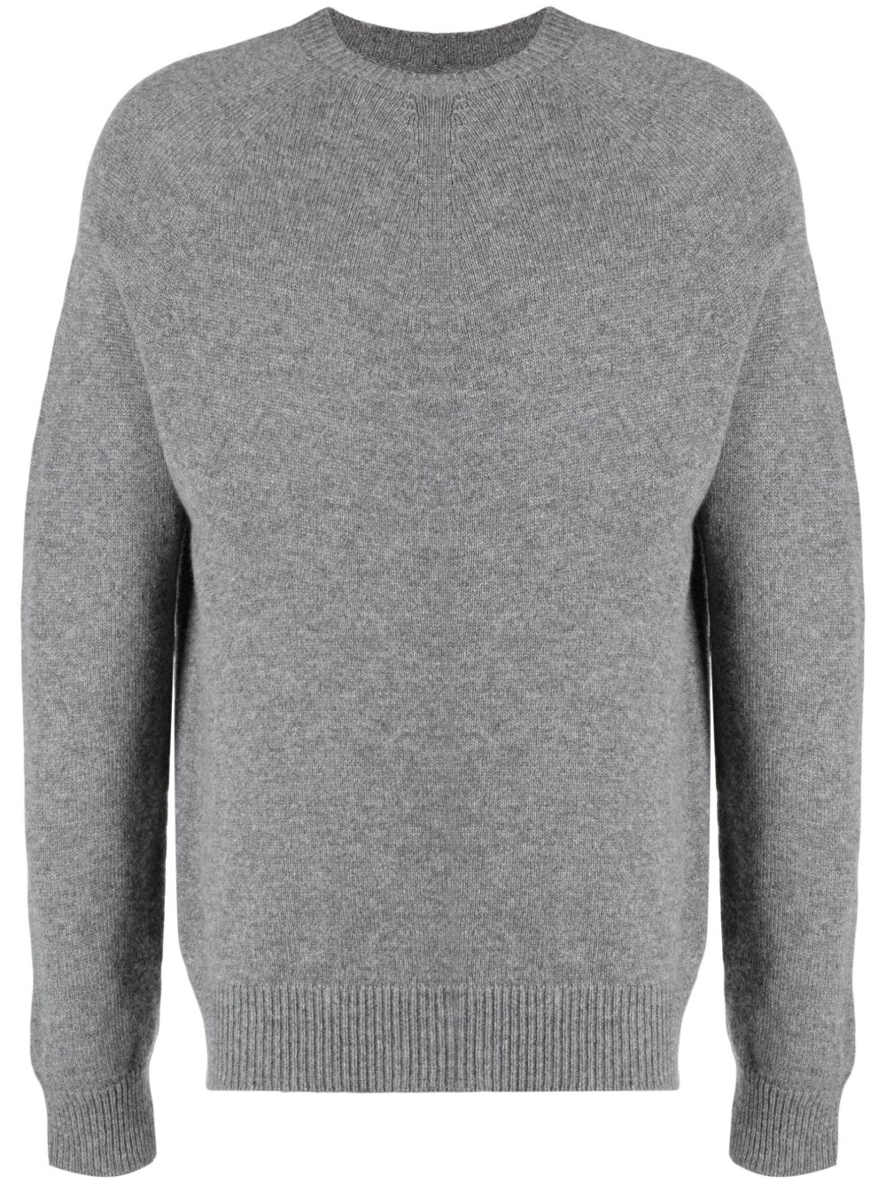 Maison-Kitsune Sweatshirts Men Jil Sander Seamless Cashmere Sweatshirt Grey