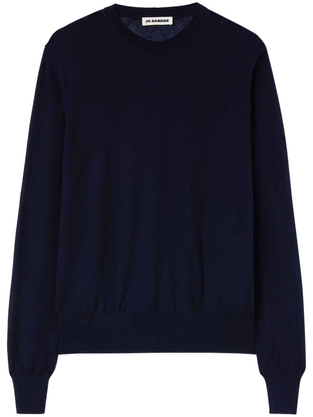 Men Knitted Sweaters Maison-Kitsune Jil Sander crew-neck Cashmere Jumper Blue