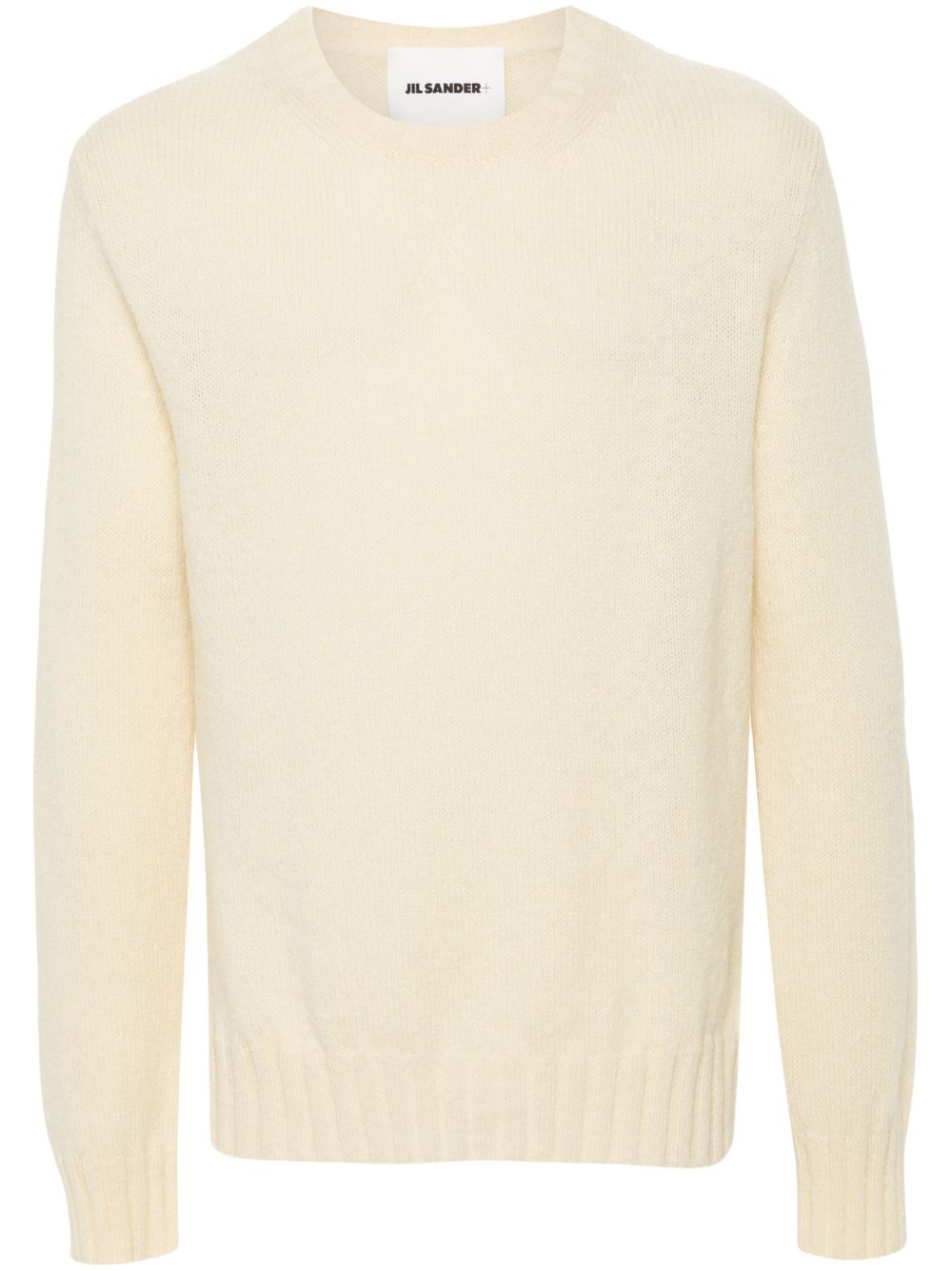 Jil Sander + ribbed-knit Sweater Neutrals Maison-Kitsune Men Knitted Sweaters