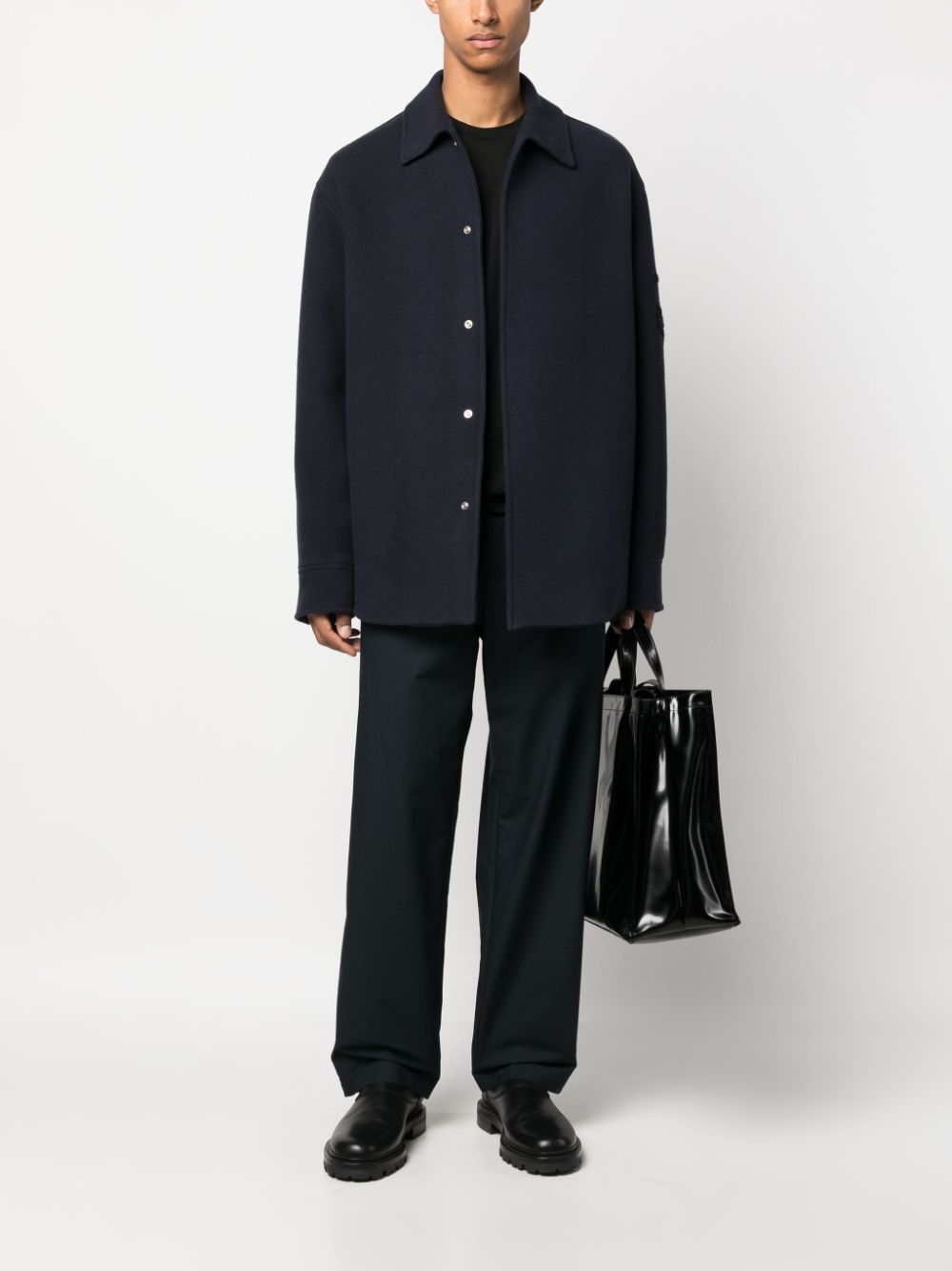 Men Regular-Fit & Straight Leg Pants Maison-Kitsune Jil Sander Elasticated straight-leg Trousers Blue