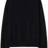 Men Knitted Sweaters Maison-Kitsune Jil Sander fine-knit crew-neck Jumper Black