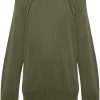 Maison-Kitsune Knitted Sweaters Men Jil Sander fine-knit Cotton Jumper Green