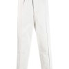 Jil Sander elasticated-waist straight-leg Trousers Neutrals Maison-Kitsune Men Regular-Fit & Straight Leg Pants