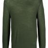 Men Knitted Sweaters Maison-Kitsune Jil Sander embroidered-logo Wool Jumper Green