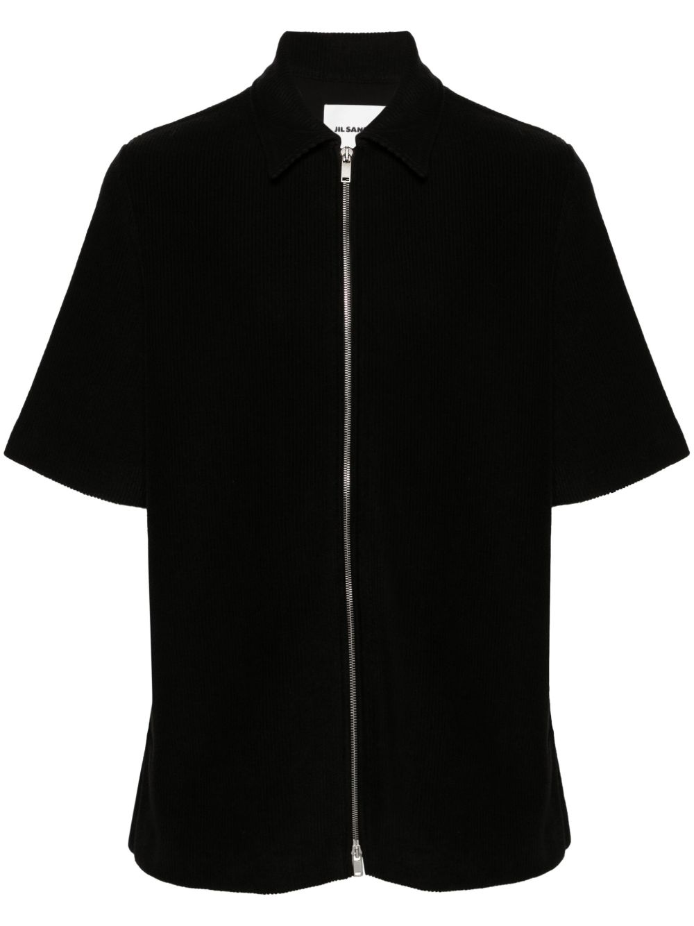 Jil Sander + Towelling zip-up Shirt Black Men Shirts Maison-Kitsune
