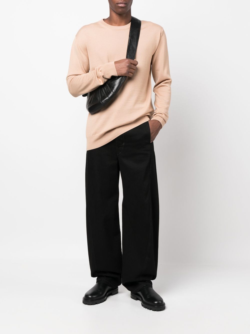 Jil Sander Wool crew-neck Jumper Neutrals Maison-Kitsune Men Sweatshirts