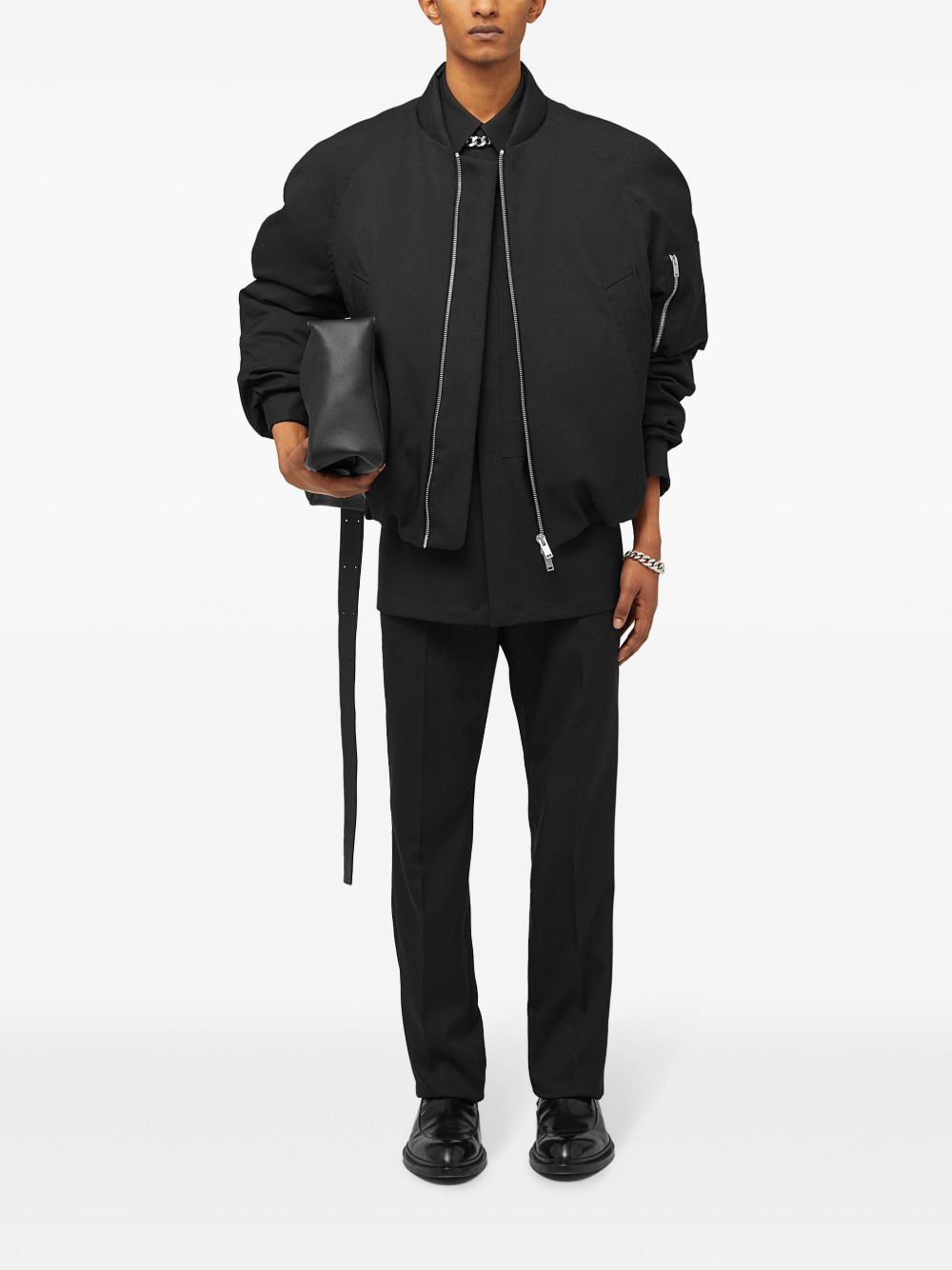 Jil Sander straight-leg Tailored Trousers Black Men Tailored Pants Maison-Kitsune